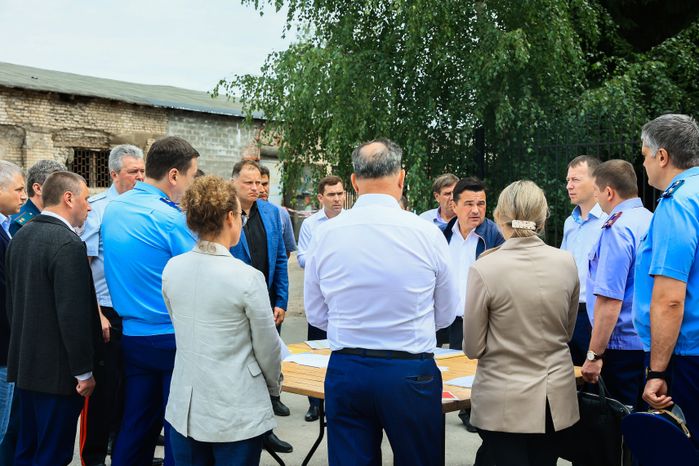 Оперативный штаб с участием Губернатора Подмосковья на месте ЧП в Сергиевом Посаде