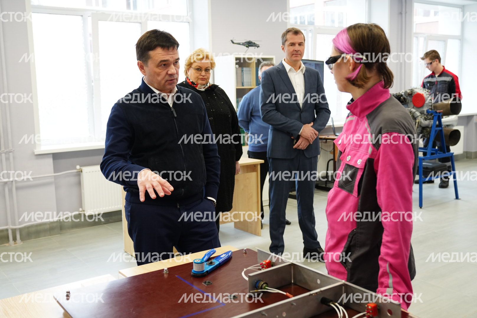 Посещение губернатором Люберецкого техникума
