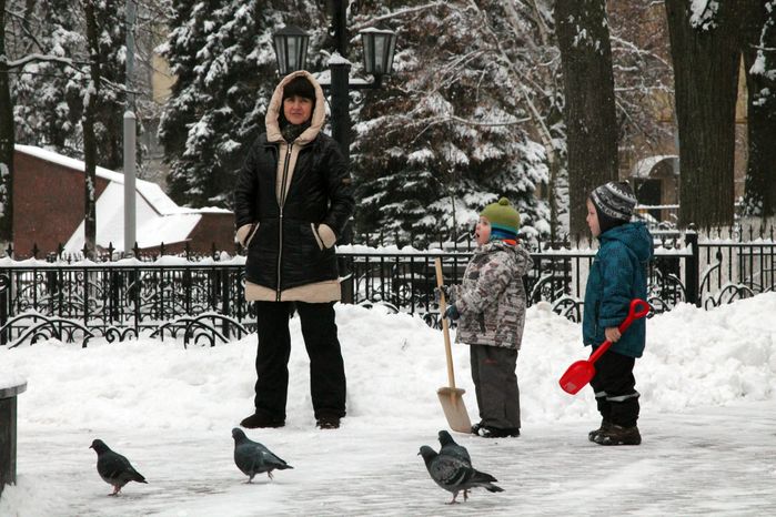 Снегопад в Звенигороде