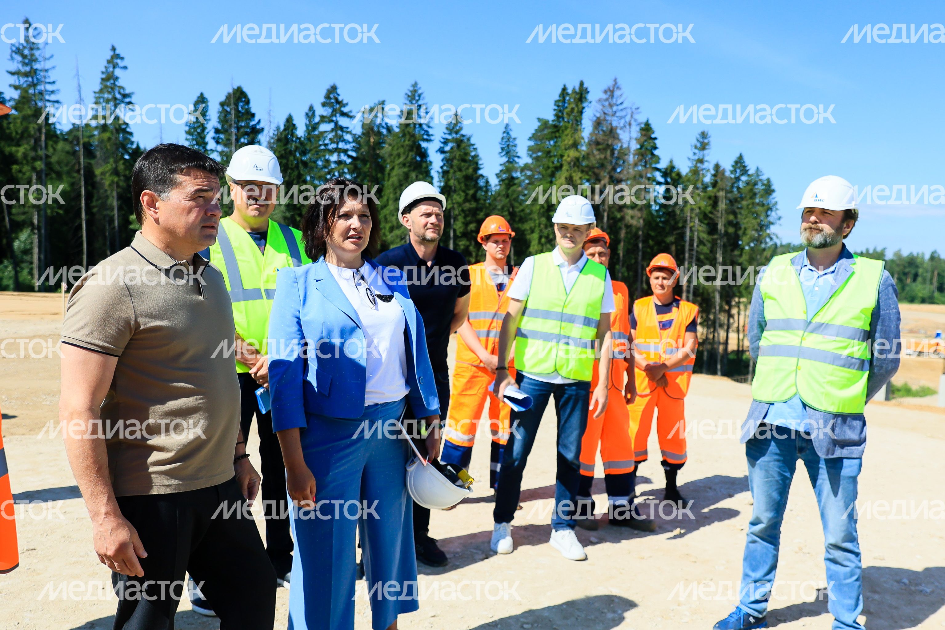 Проверка Губернатором Подмосковья хода строительства Мытищинской хорды – автодороги «Виноградово – Болтино – Тарасовка»