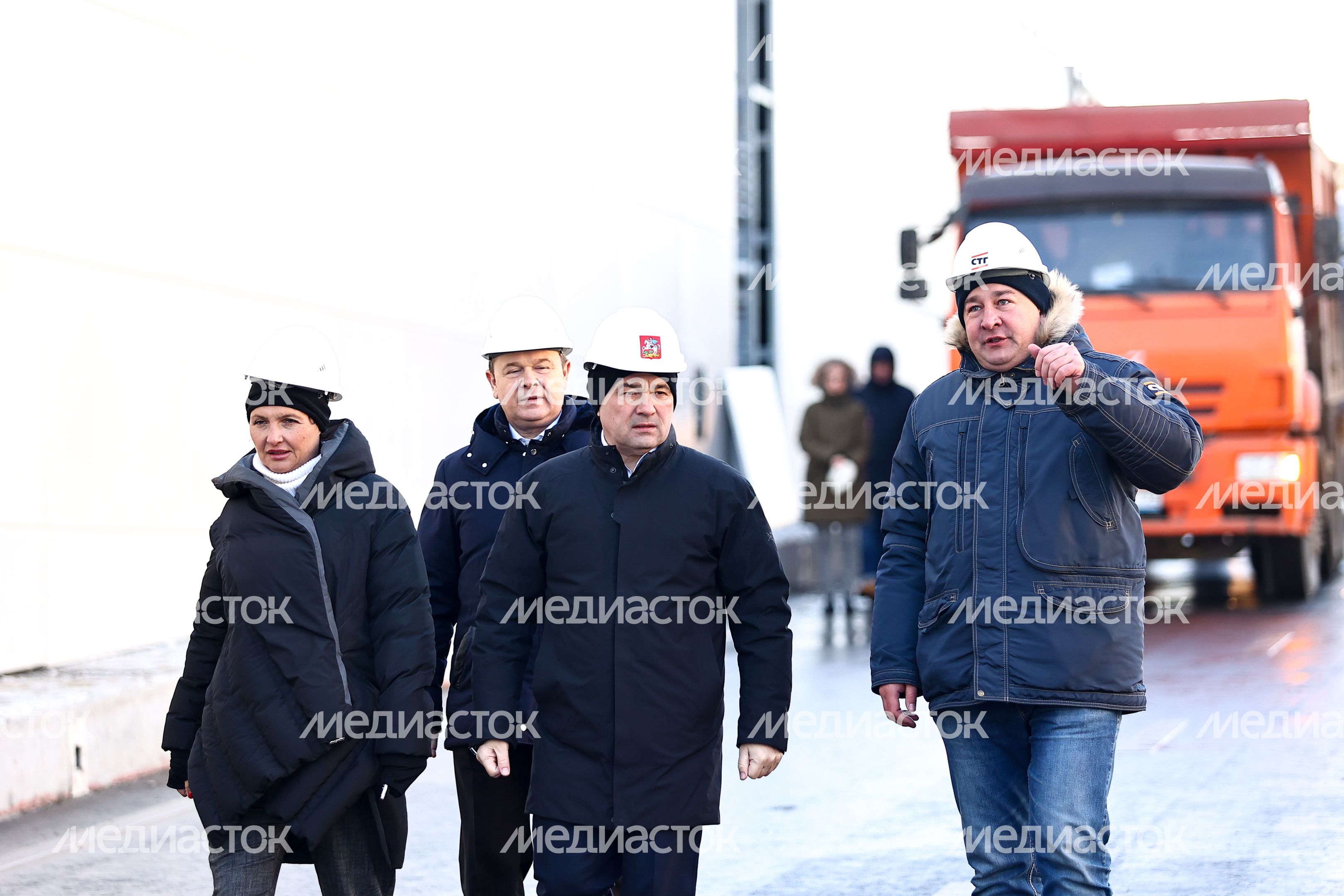Проверка хода реконструкции дороги в Жуковском Губернатором Подмосковья