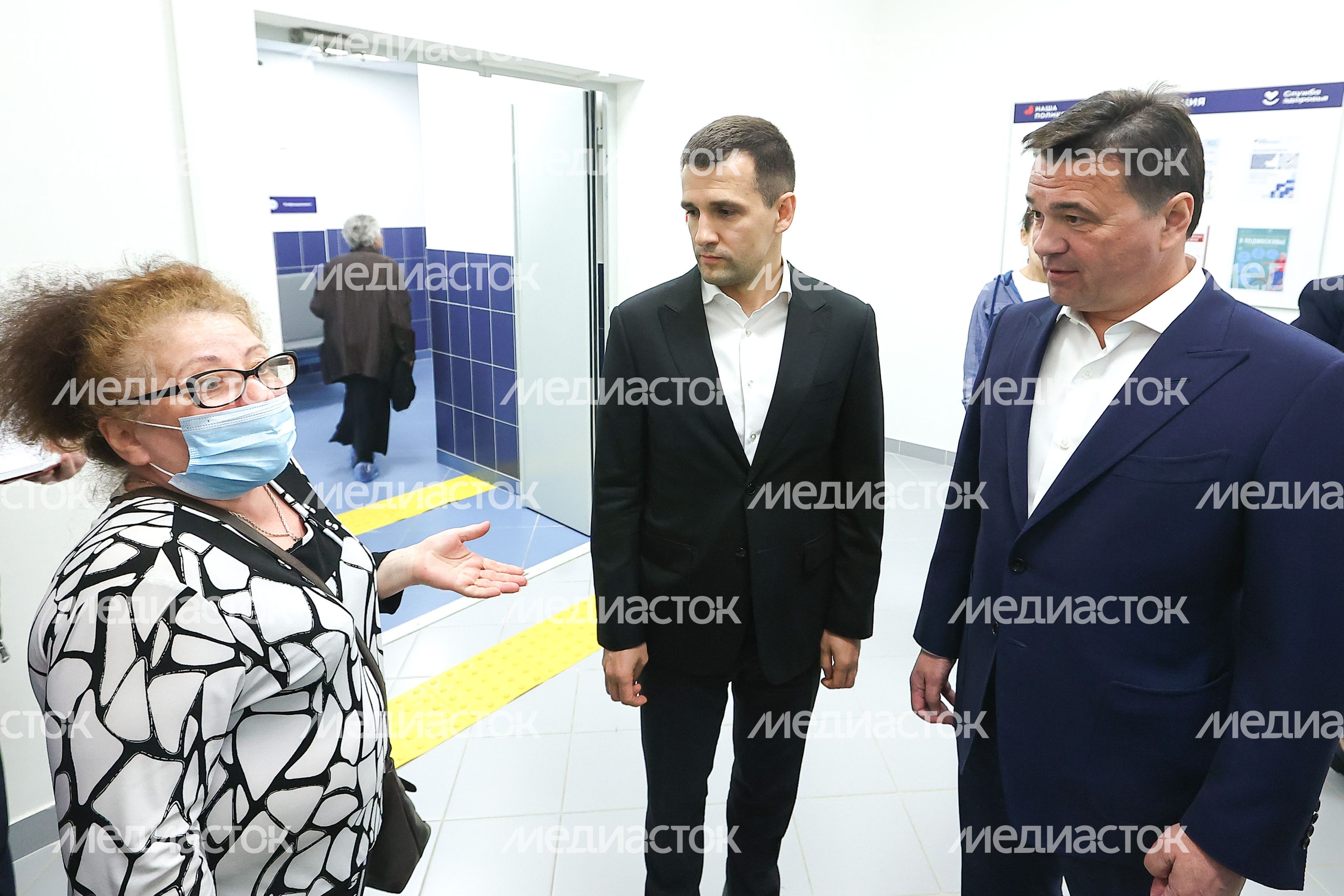 Посещение Губернатором Подмосковья новой пристройки к поликлинике №1 в Реутове