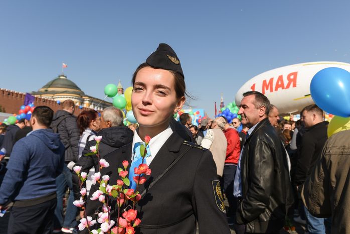 Первомайская демонстрация на Красной площади