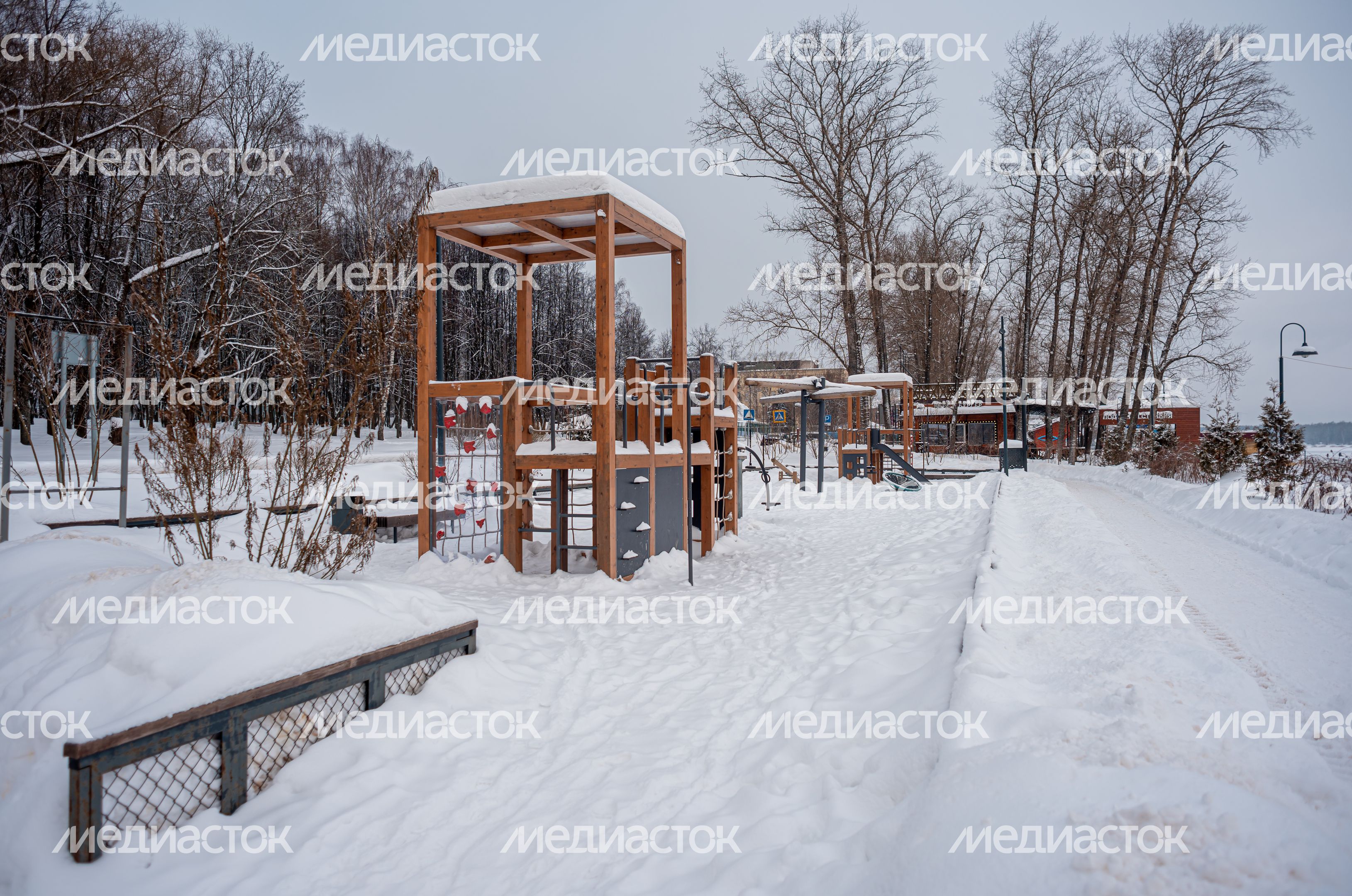 Зимние виды города Солнечногорск