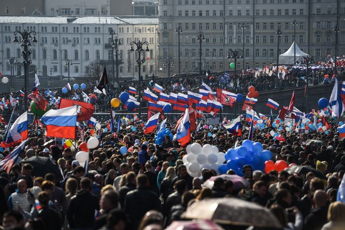Первомайская демонстрация профсоюзов в Москве