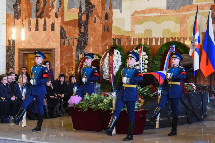 Церемония прощания с космонавтом Алексеем Леоновым в Подмосковье
