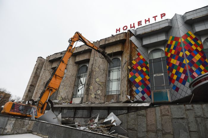 Снос кинотеатра «Соловей» в Москве