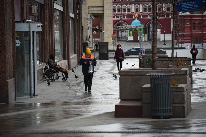 Москва во время режима всеобщей самоизоляции в связи с коронавирусом