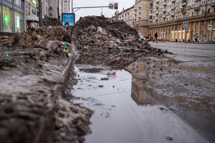Декабрьская слякоть в Москве