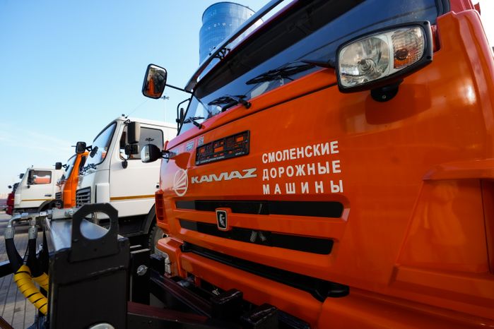 В рамках форума перед Домом Правительства прошла выставка коммунальной техники