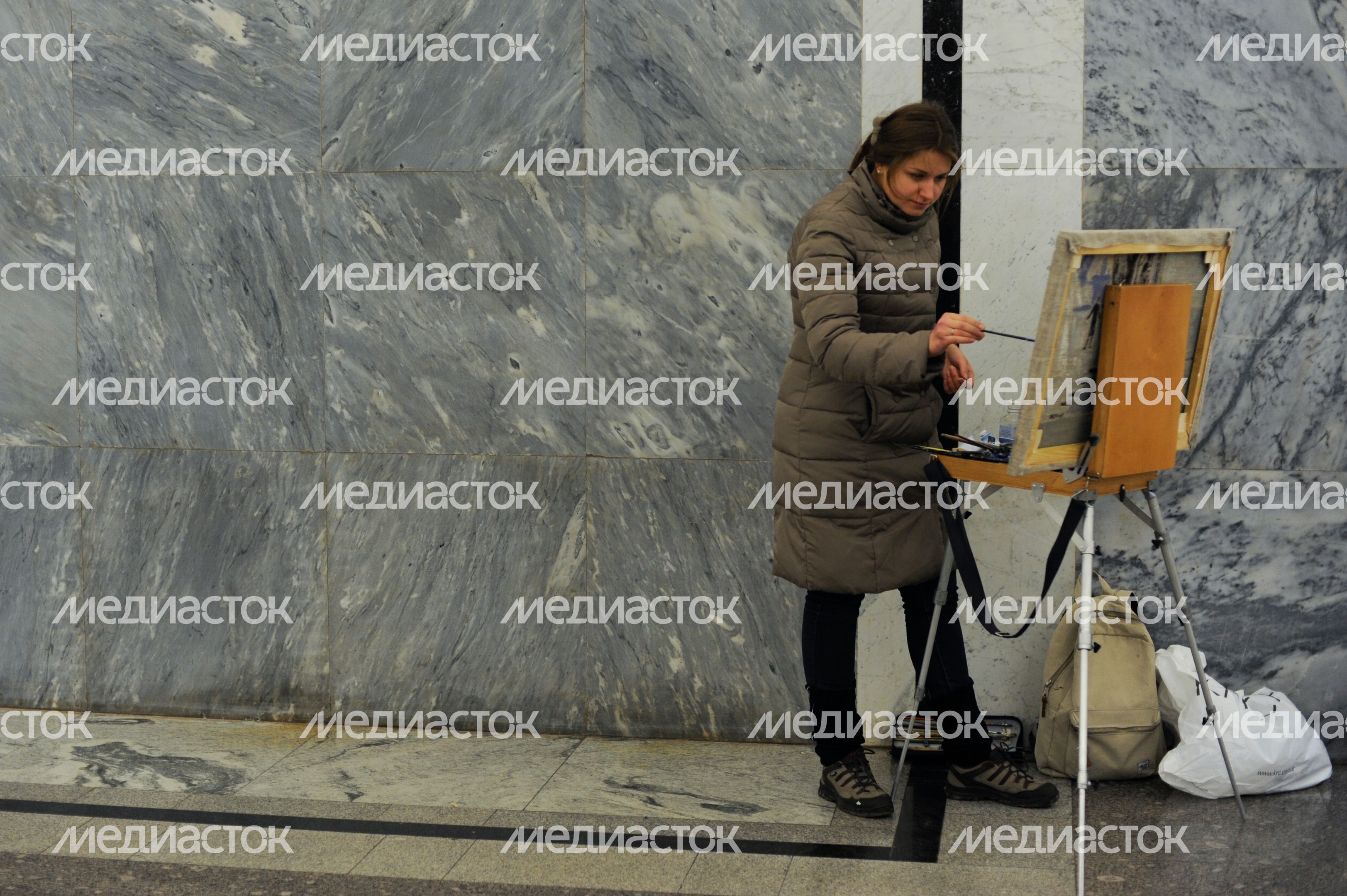 Акция «Пишем метро» в Московском метрополитене