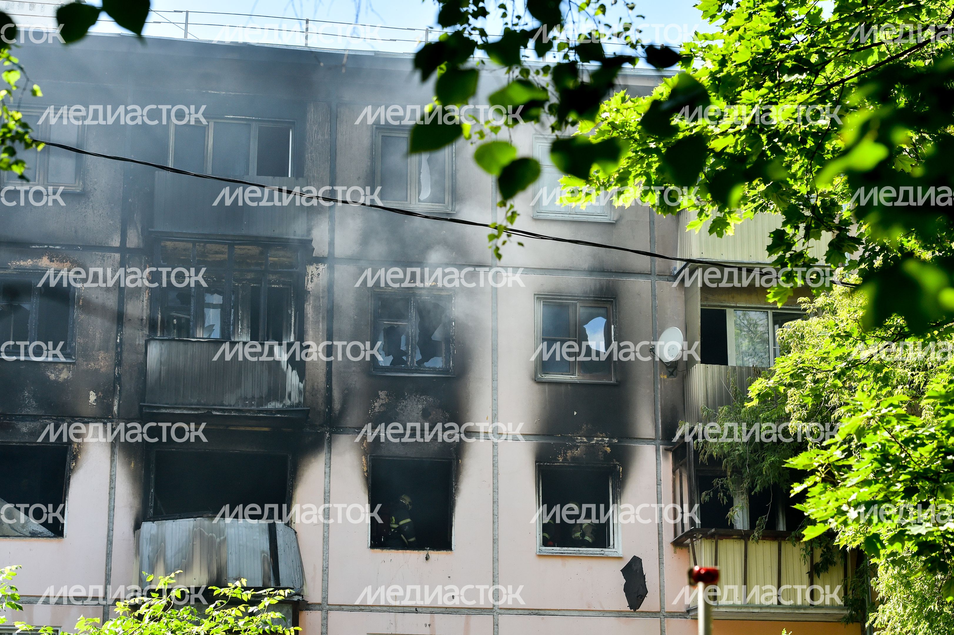 Кадры с места взрыва в доме на улице Проходчиков в Москве