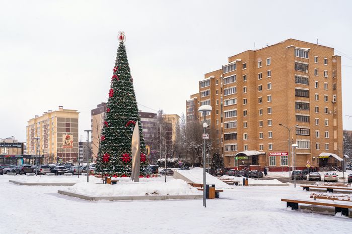 Новогодняя елка у администрации Рузского городского округа