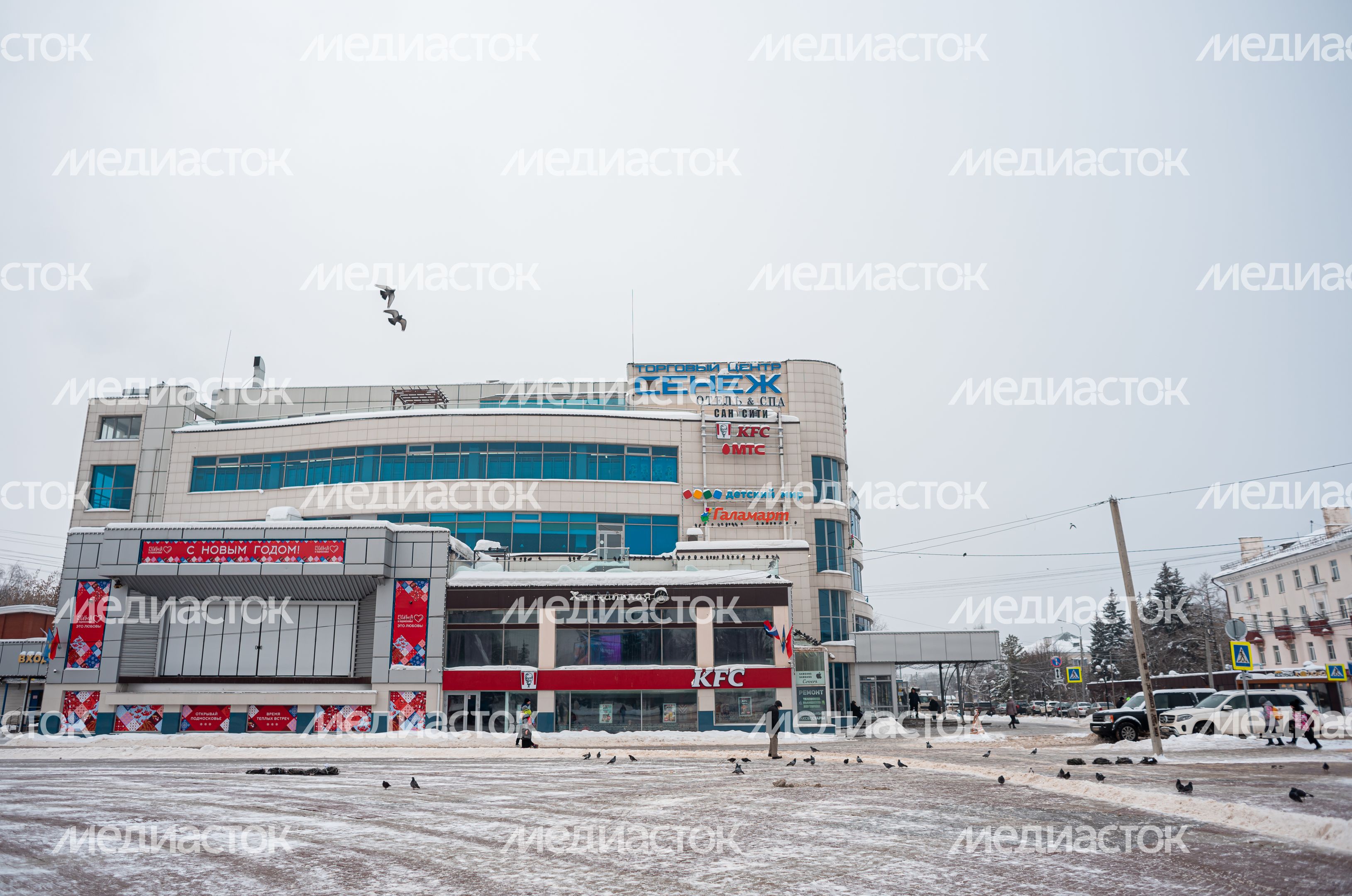 Зимние виды города Солнечногорск