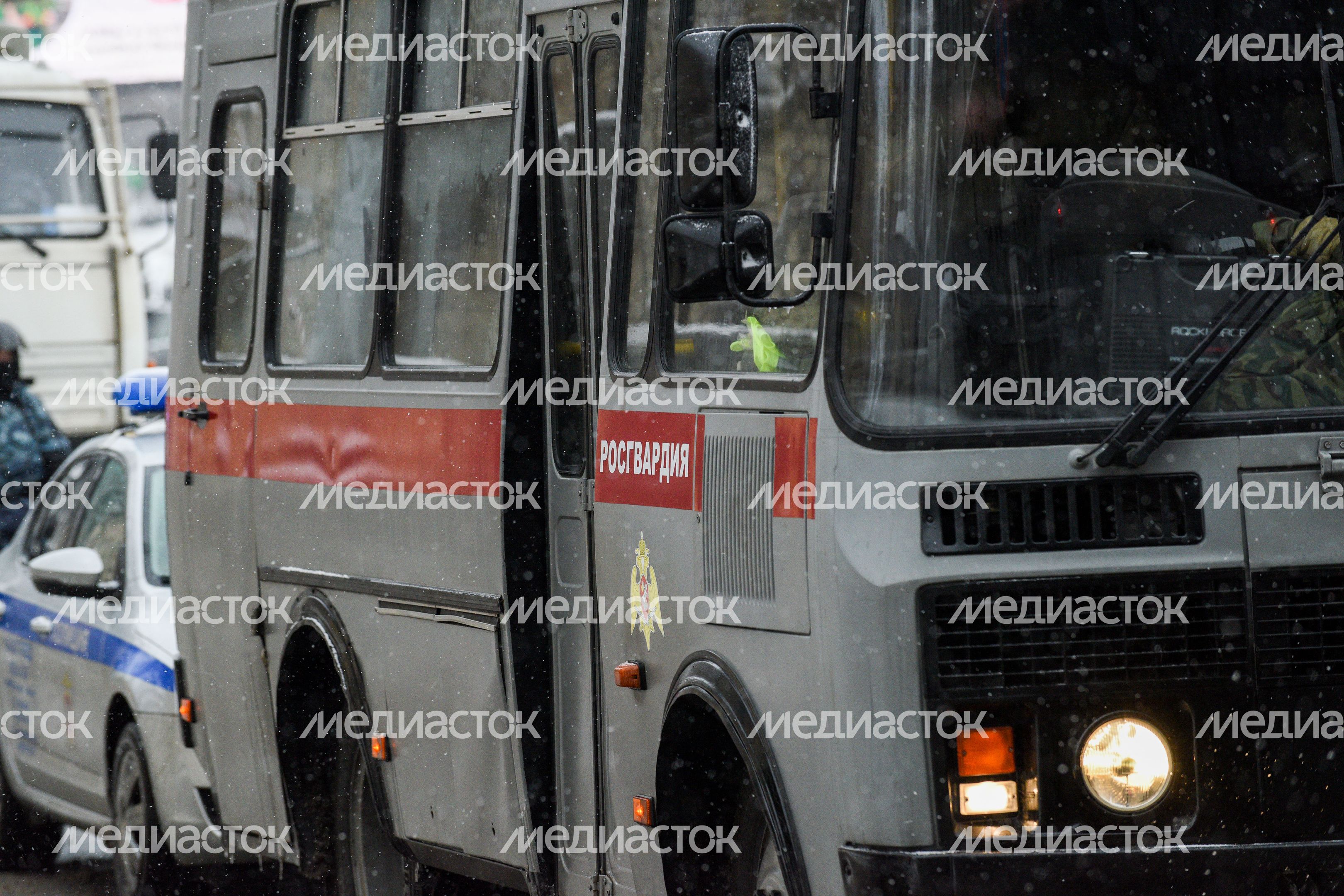 Охрана общественного порядка сотрудниками полиции в Москве