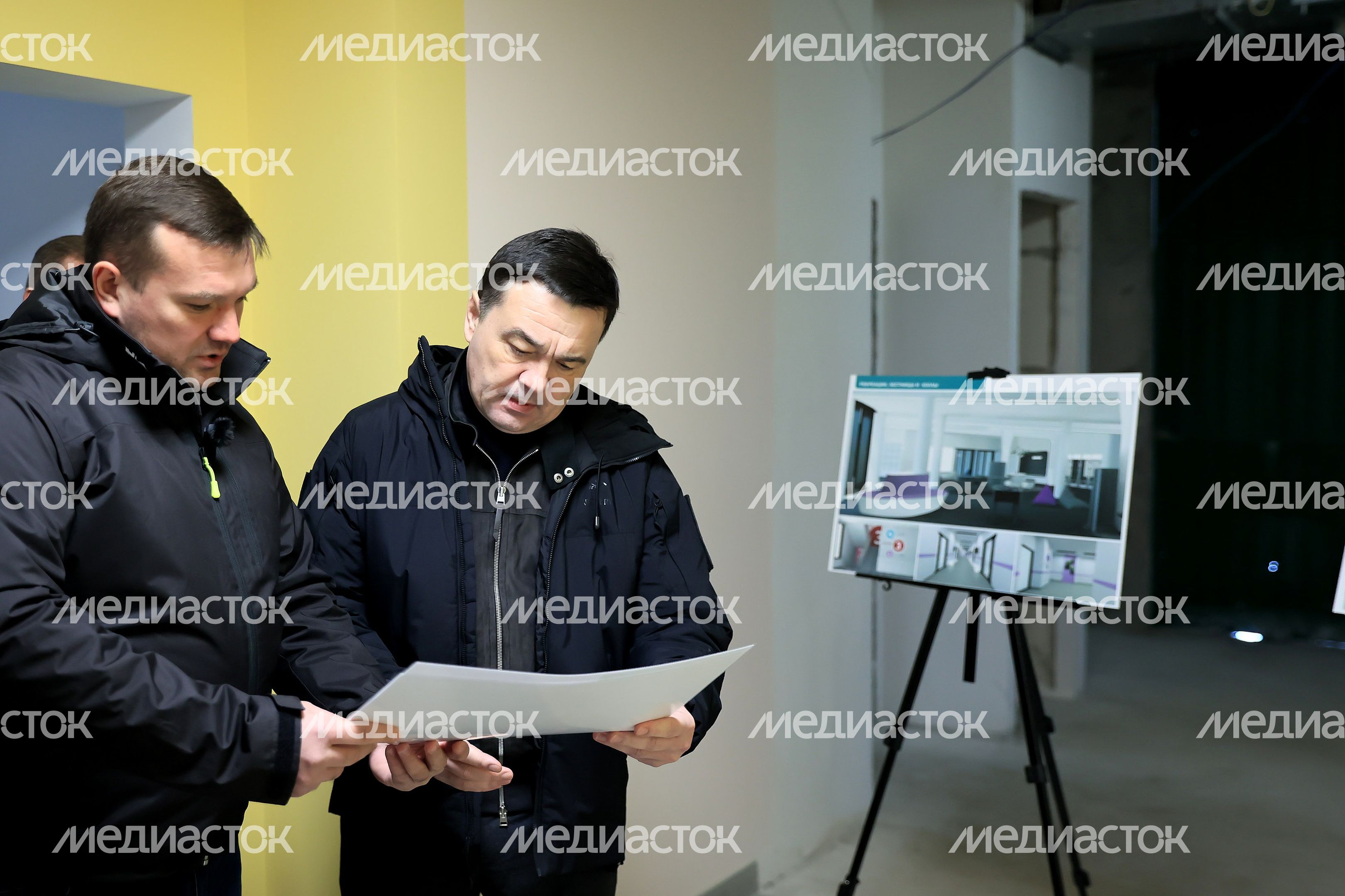 Проверка хода работ в будущем кампусе для проживания и детском технопарке на базе Физтех-лицея им. П.Л. Капицы Губернатором Подмосковья