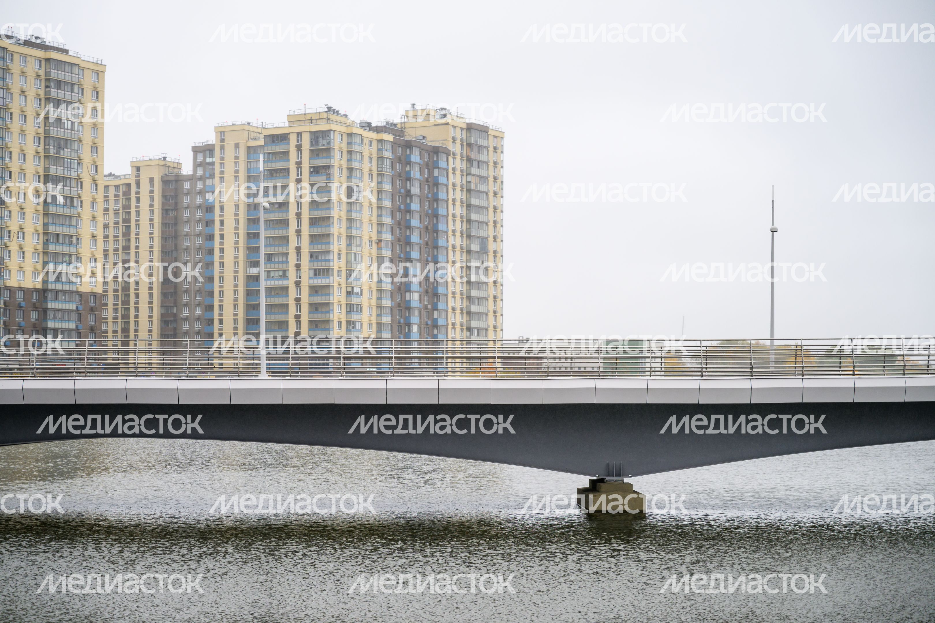 Пешеходный мост через озеро Черное соединил Люберцы и Москву Пешеходный мост через озеро Черное соединил Люберцы и Москву