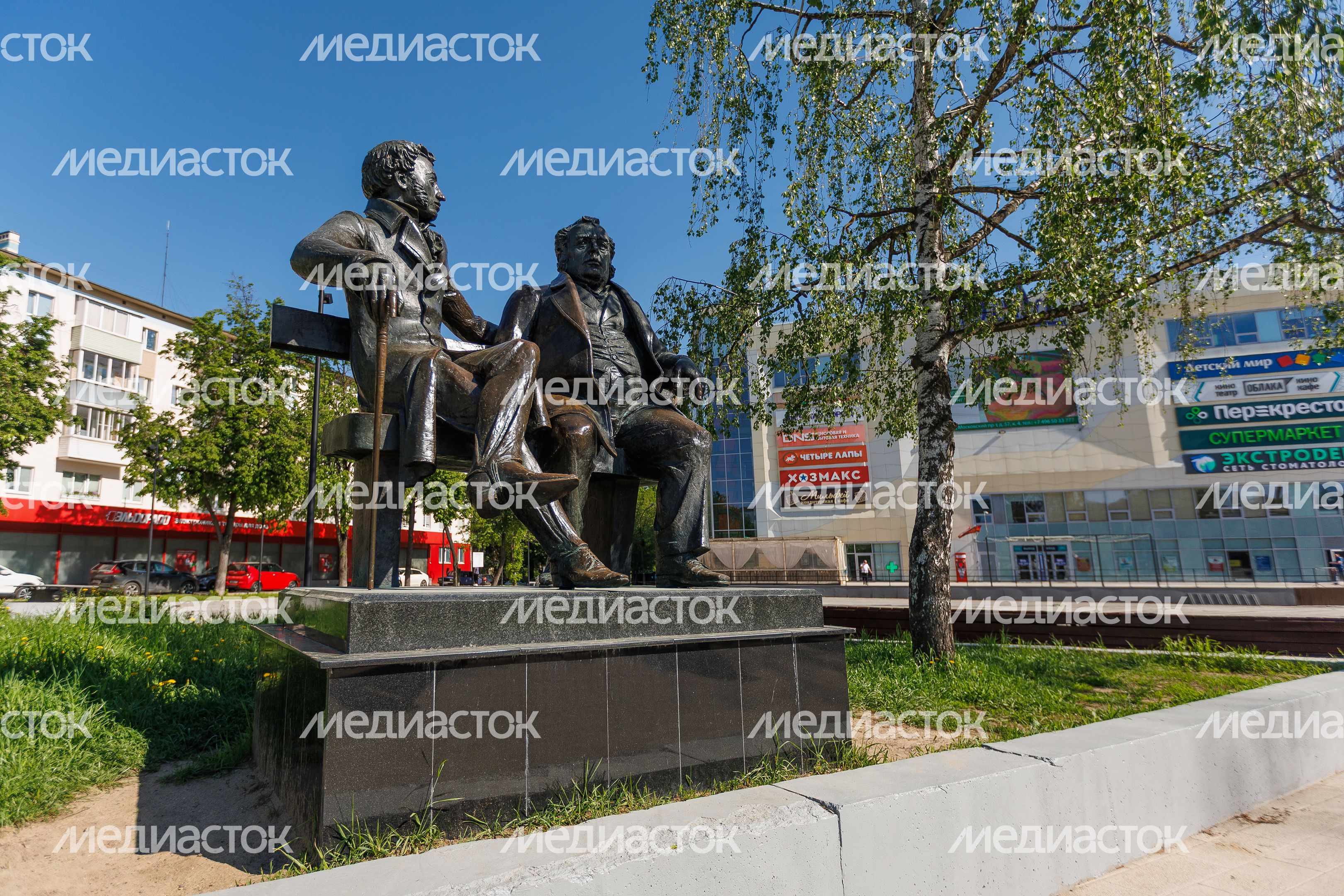 Весна на Советской площади в Пушкино