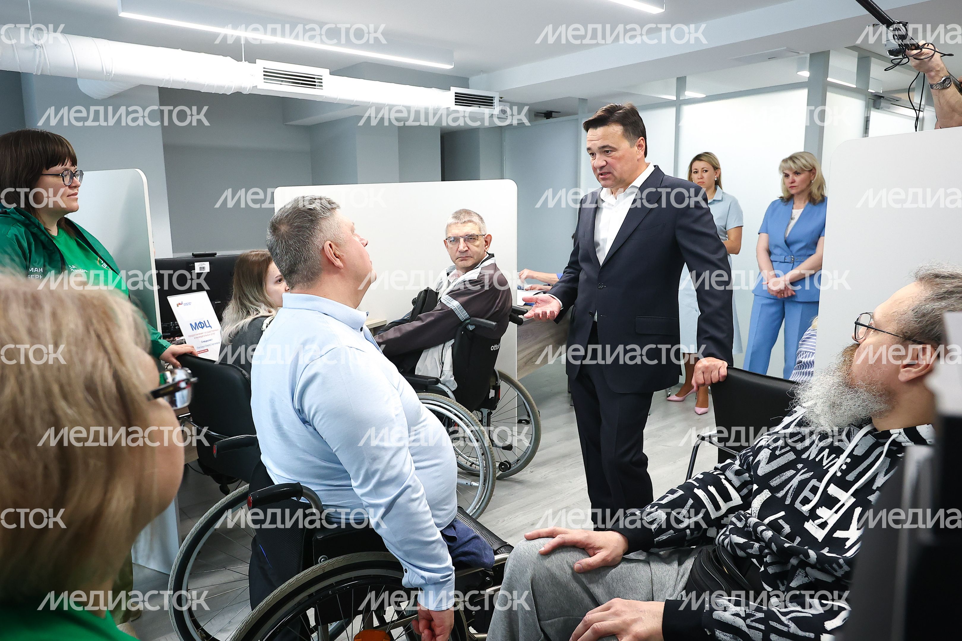 Встреча Губернатора Подмосковья с сотрудниками регионального отделения Фонда «Защитники Отечества»