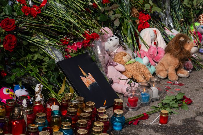 Мемориал памяти погибших в «Крокус Сити Холле» в Красногорске