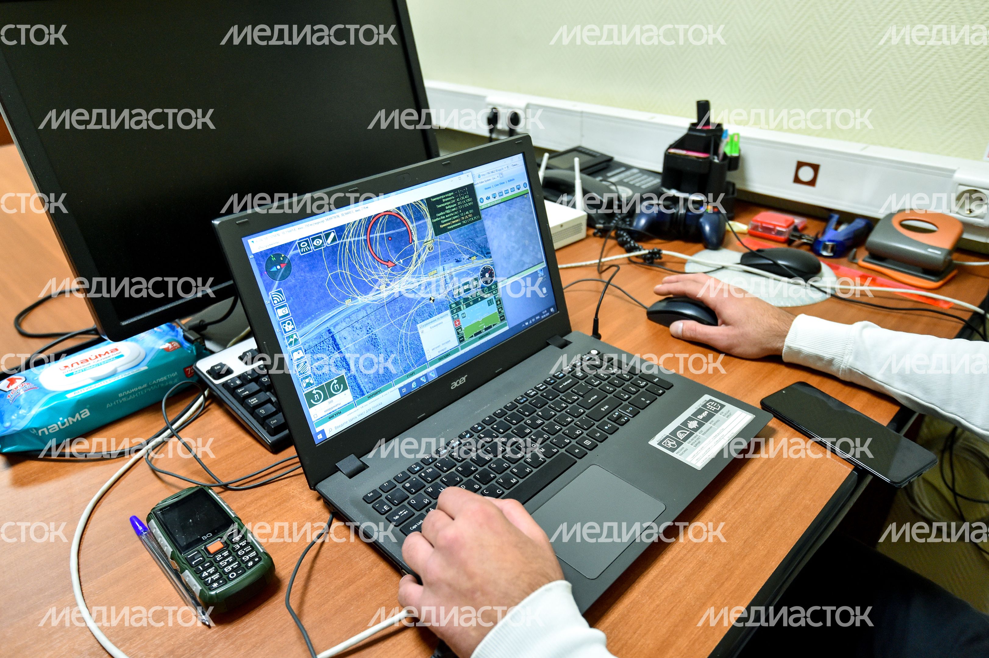 Демонстрация работы беспилотных летательных аппаратов на трассе М-4 «Дон»