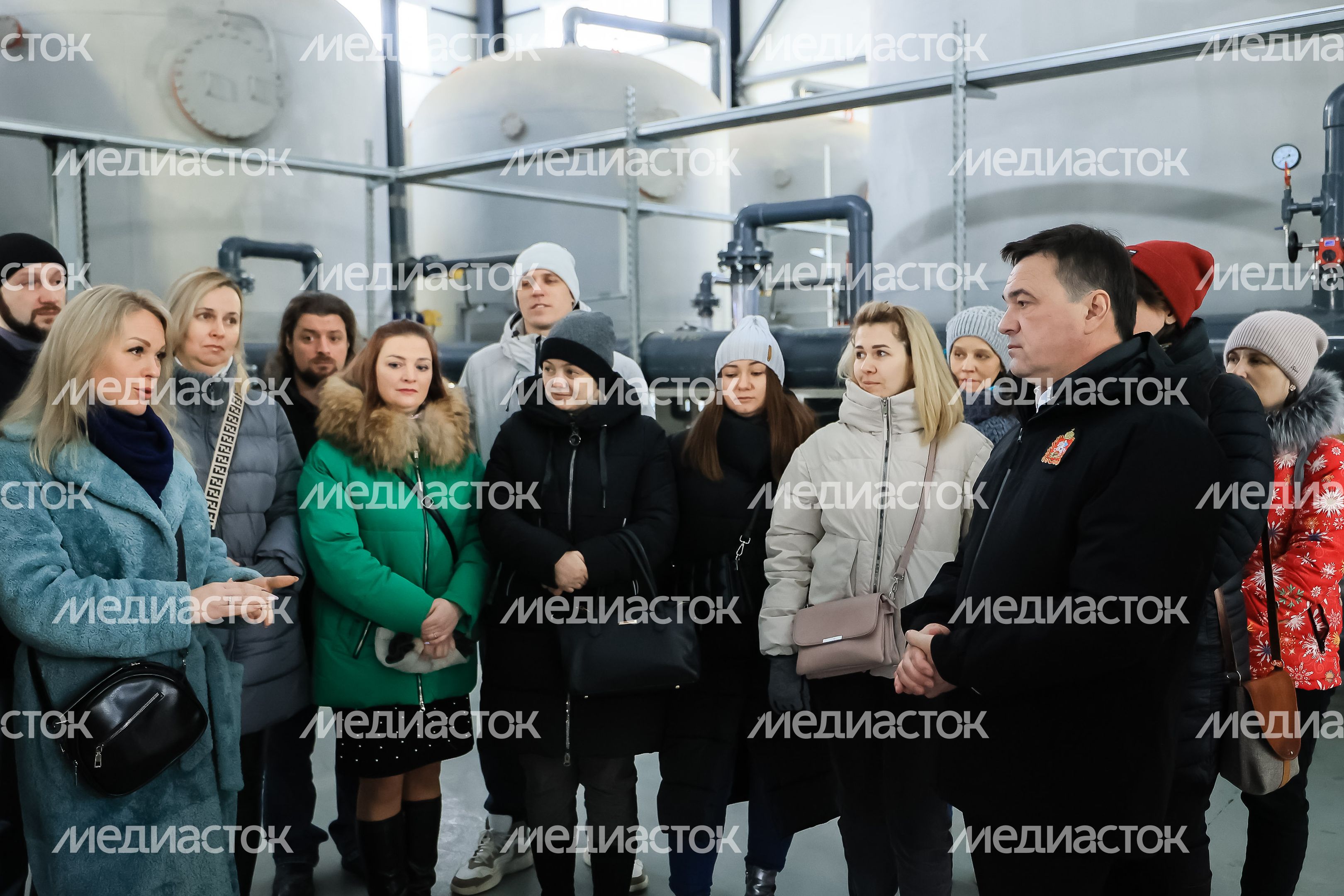 Посещение губернатором Подмосковья ВЗУ во Фрязине