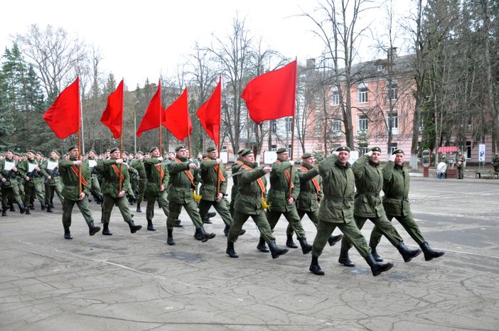 Подготовка к Параду Победы в Серпухове