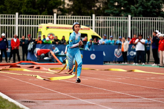 Женская сборная Казахстана завоевала бронзу в общем зачете на XI Чемпионате мира по пожарно-спасательному спорту