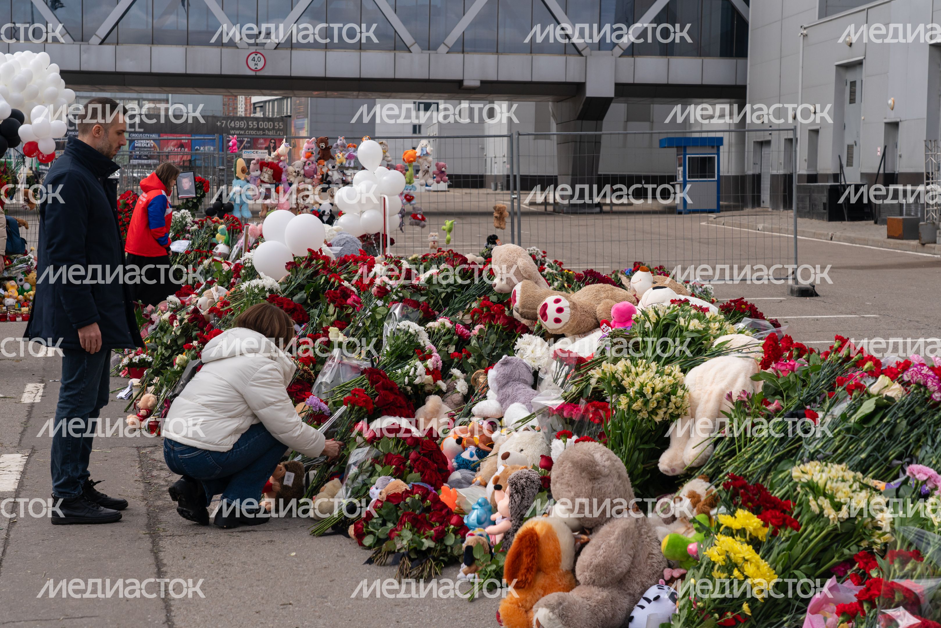 Мемориал памяти погибших в «Крокус Сити Холле» в Красногорске
