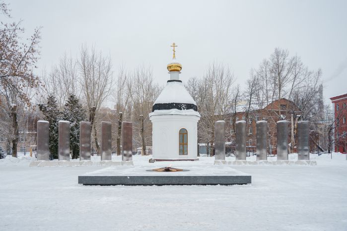 Реутов. Сквер Победы. Зима