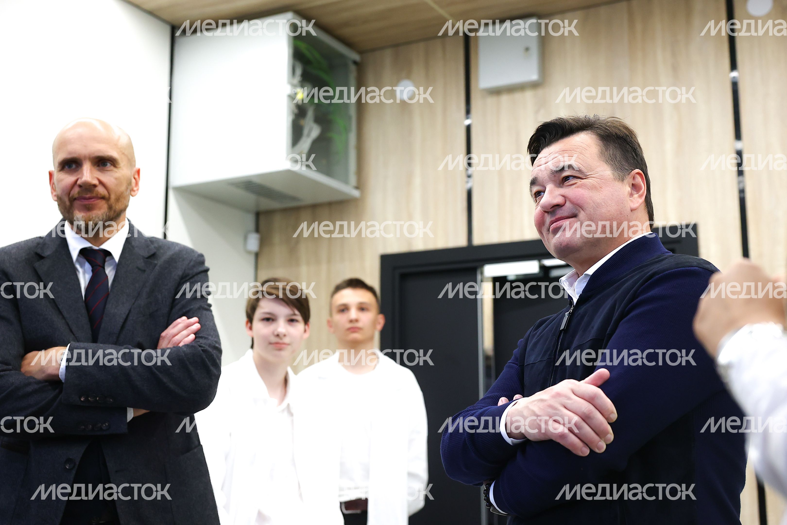 Посещение корпуса Физтех-колледжа в Долгопрудном после капремонта Губернатором Поодмосковья