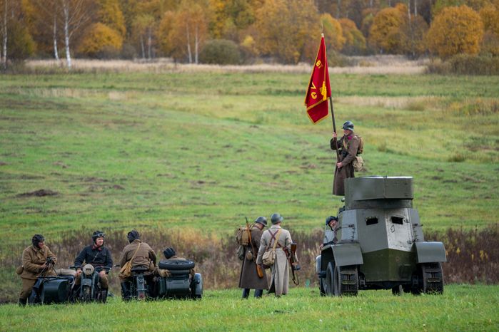 Реконструкция Битвы за Москву на Бородинском поле