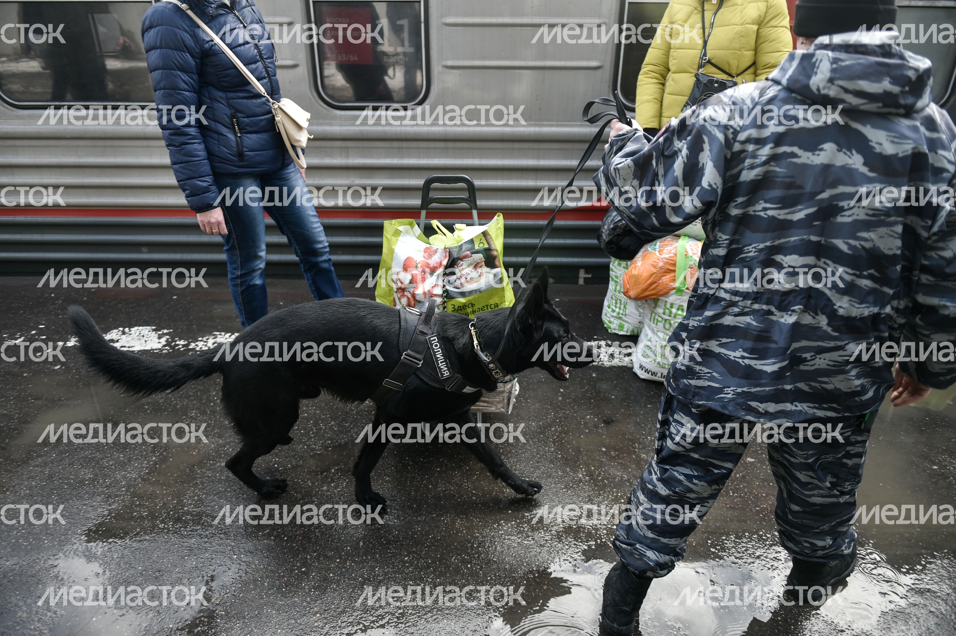 Работа Полции на Казанском вокзале