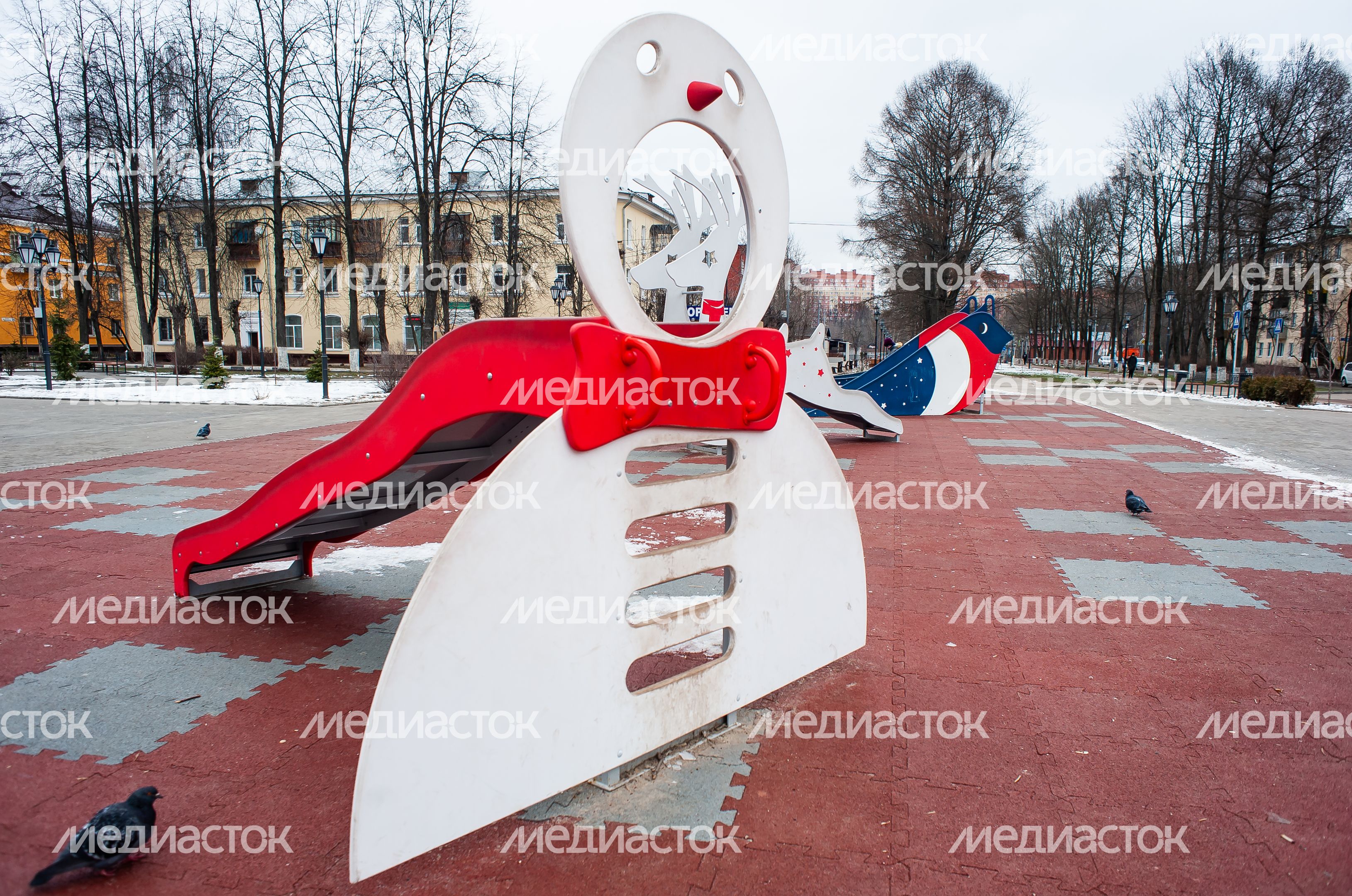 Зимние виды города Щелково