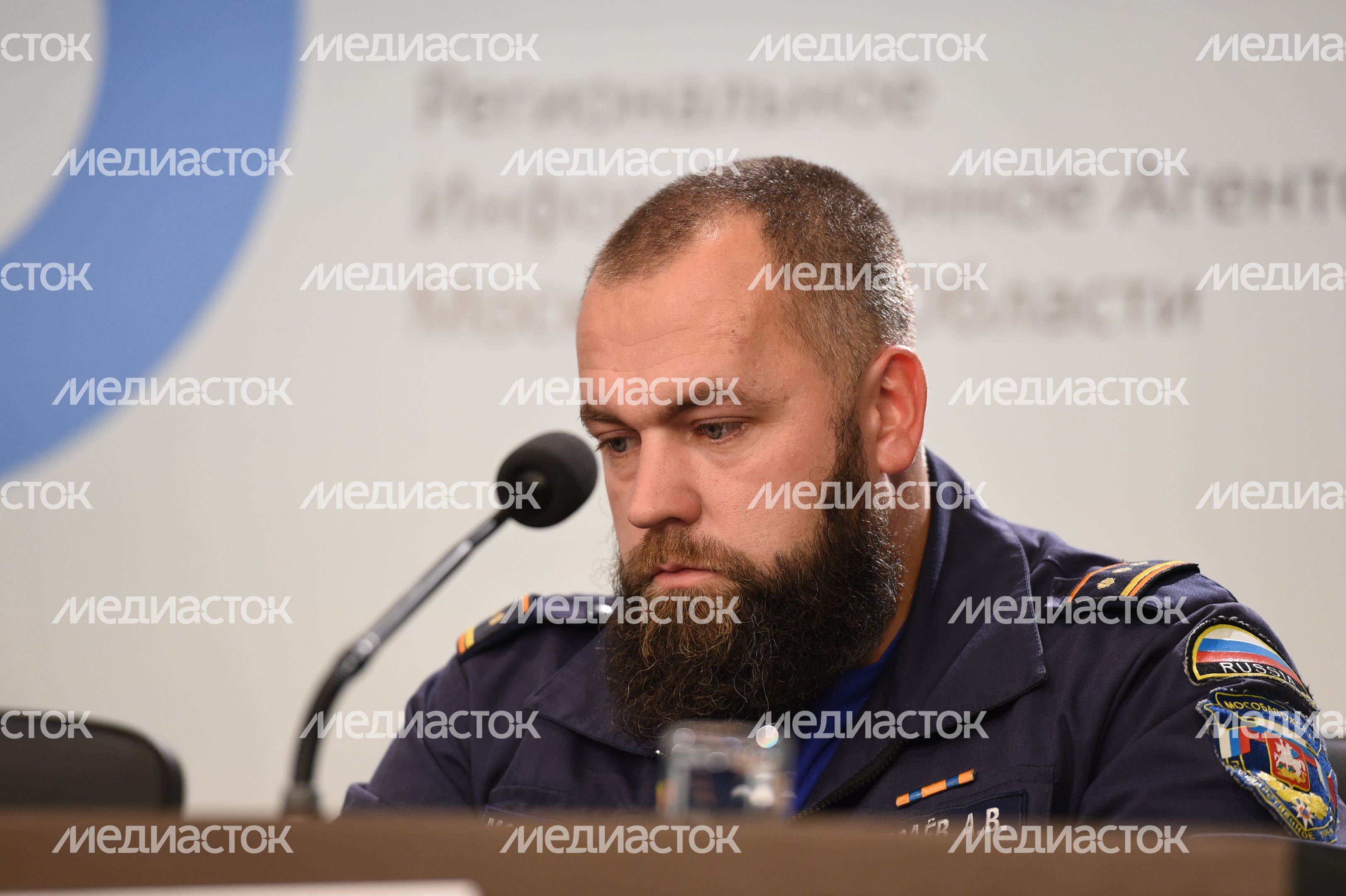 Пресс-конференция замначальника ГКУ МО «Мособлпожспас» Сергея Гедина