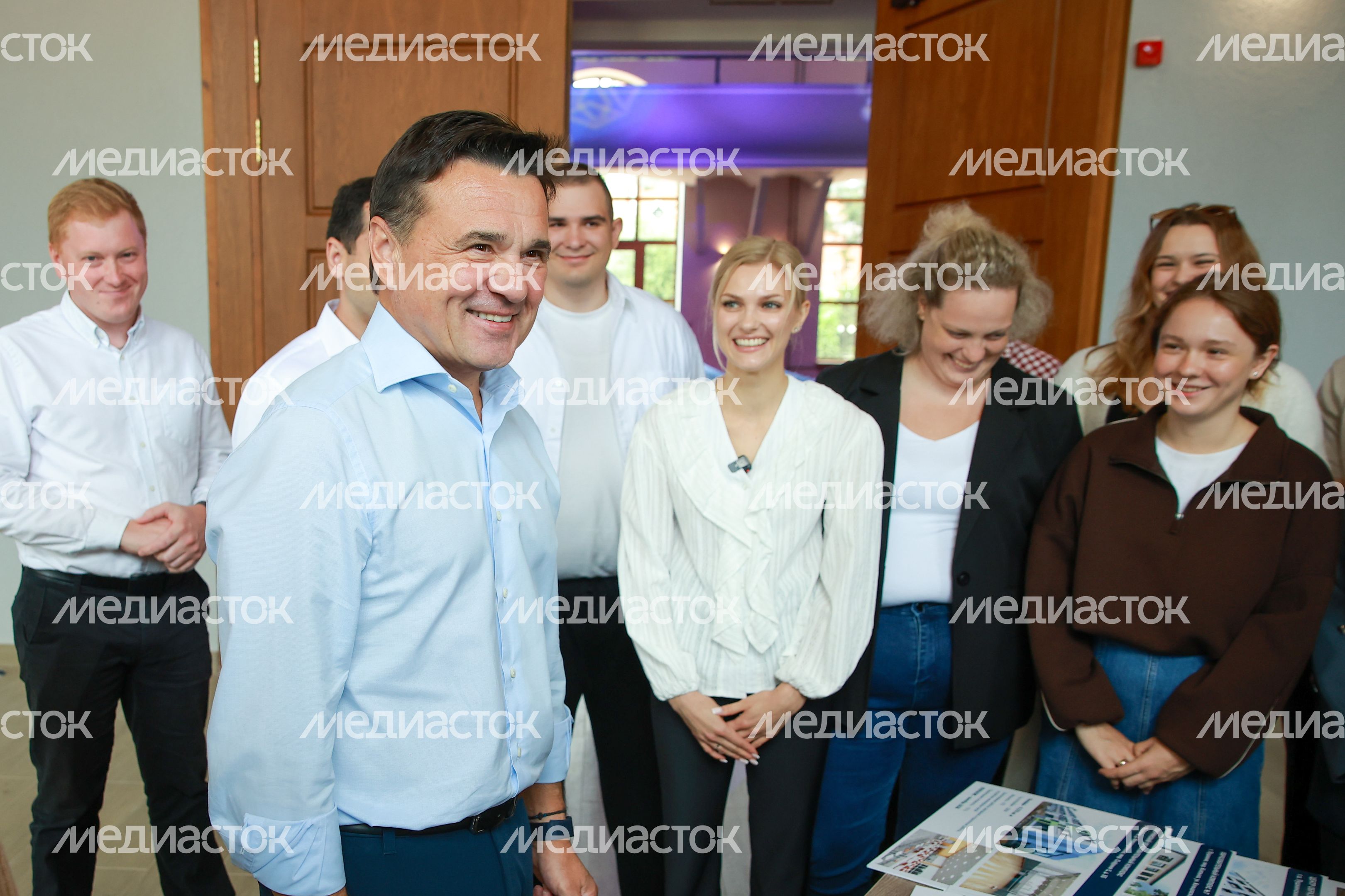 Андрей Воробьев проверил ход капремонта в ивантеевском Центре культуры и искусств им. Л.Н. Кекушева