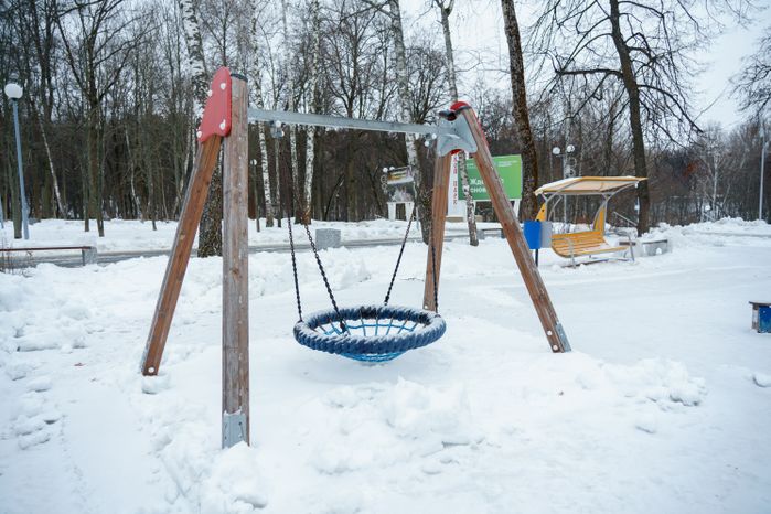 Кашира. Городской парк. Зима