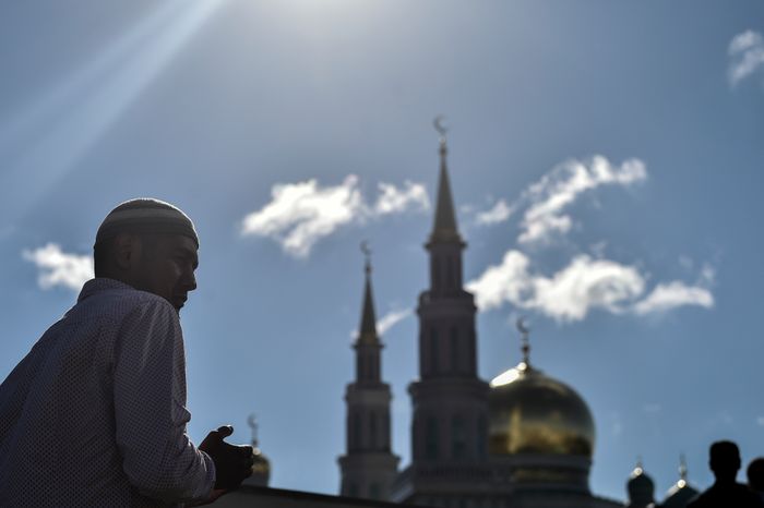 Празднование Ураза-Байрама в Москве