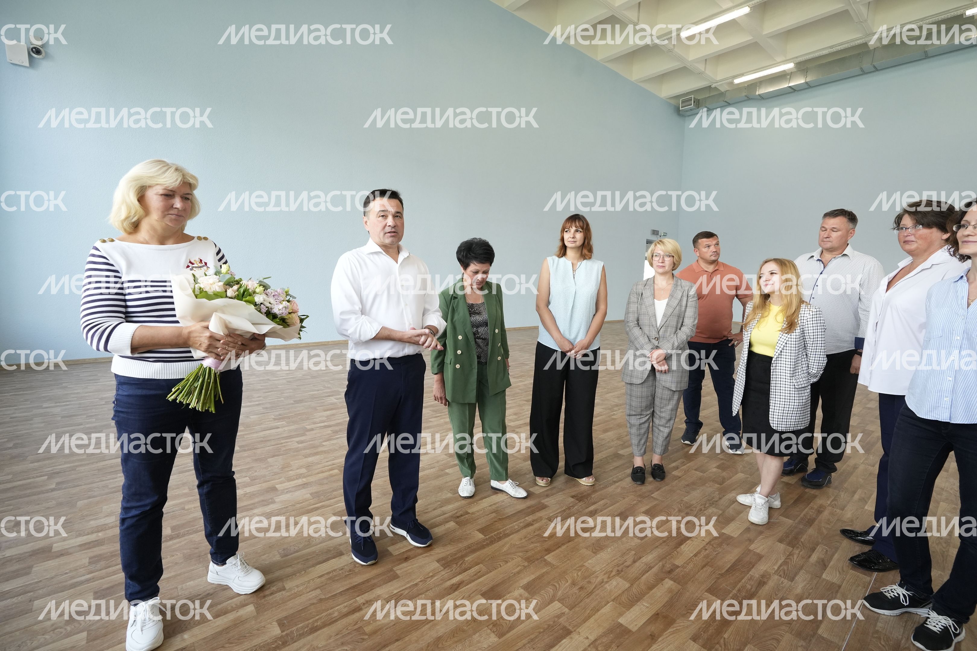 Проверка хода работ по строительству образовательного комплекса в ЖК «Императорские Мытищи» Губернатором Подмосковья