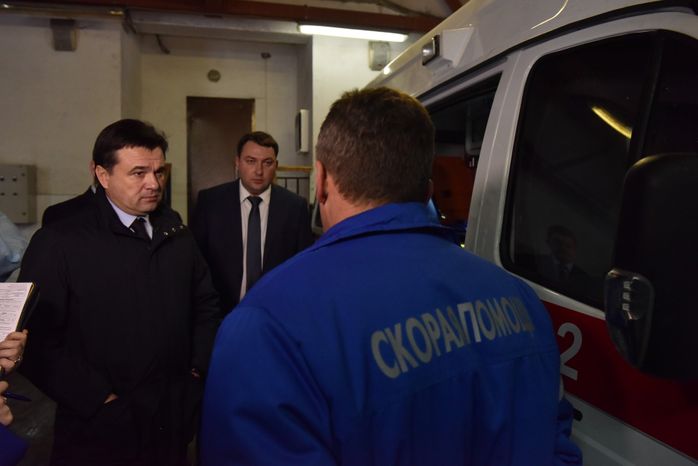 А. Воробьев посетил районную больницу №1 в Чехове