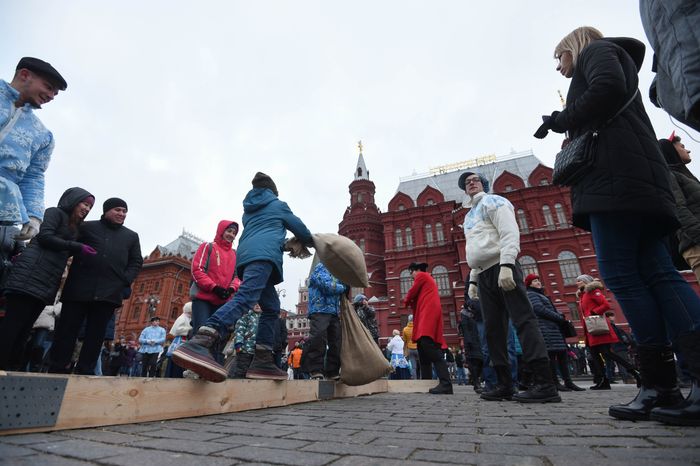 Празднование Дня народного единства в центре Москвы