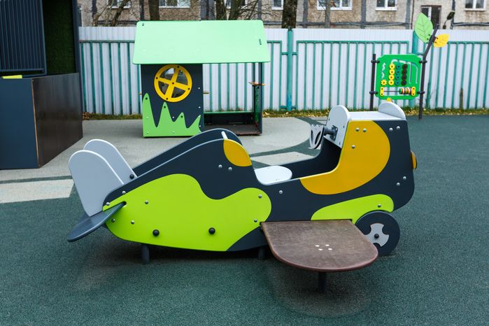 Игровая площадка детского сада «Малыш» после капитального ремонта в Щелково