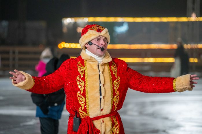 Театрализованное открытие главного катка Подмосковья на зимнем фестивале в парке «Патриот» Одинцовского округа