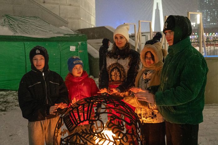 Крещенские купания на Соборной площади в Красногорске