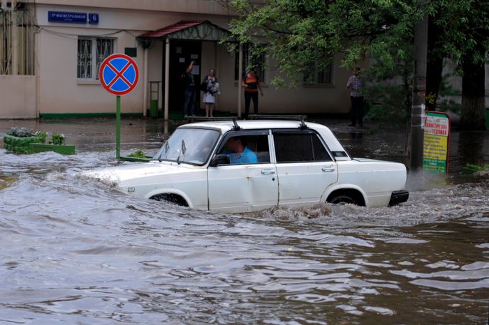 Сильный ливень прошел в Москве