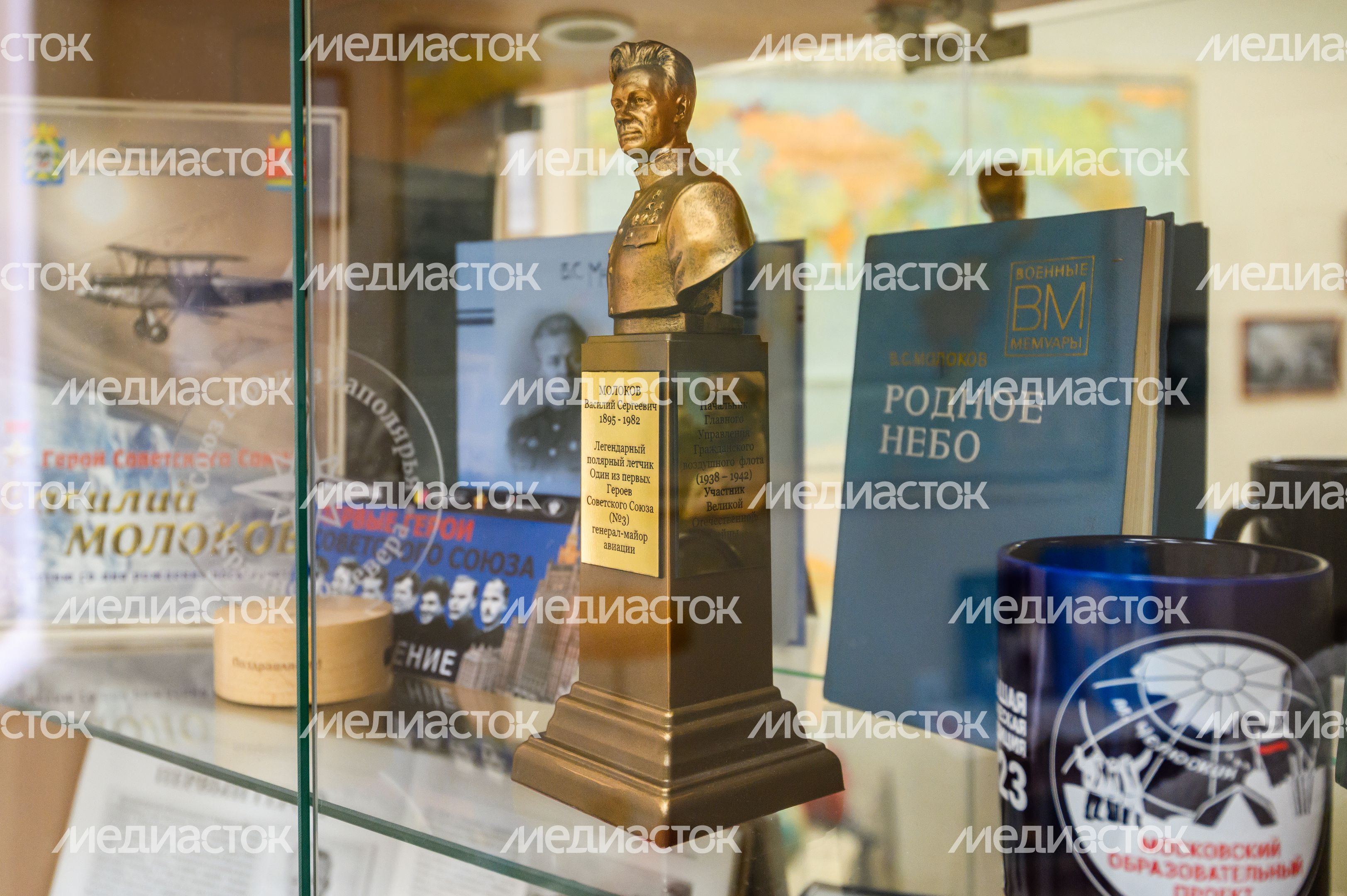 Музей, посвященный герою СССР Василию Молокову, в Молоковской школе в Ленинском округе Музей, посвященный герою СССР Василию Молокову, в Молоковской школе в Ленинском округе