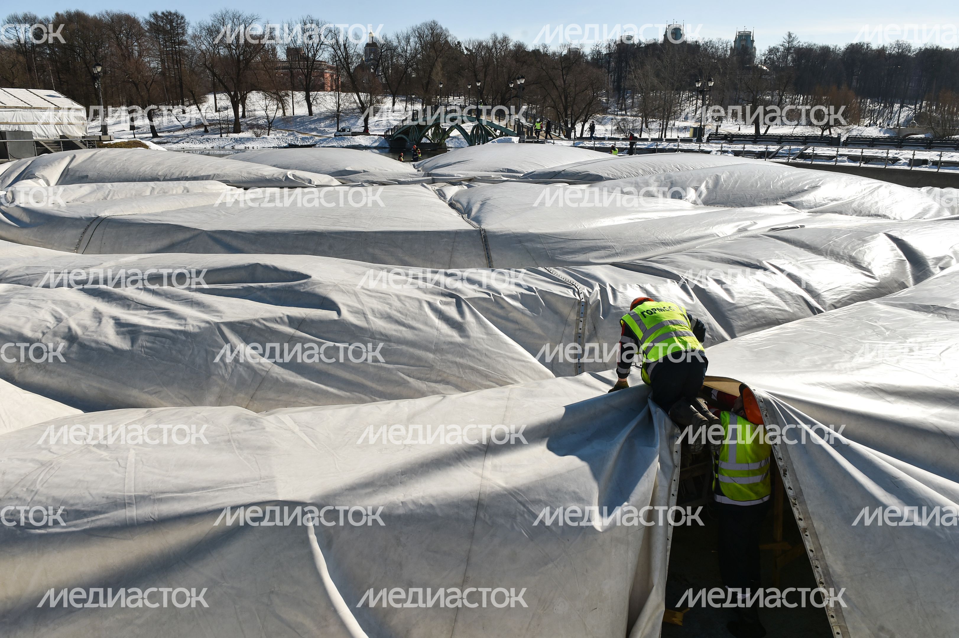 Расконсервация музыкального фонтана в музее-заповеднике «Царицыно»