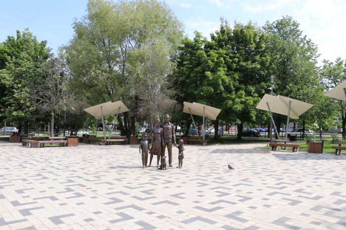 Благоустройство Голубиной площади в Краснознаменске