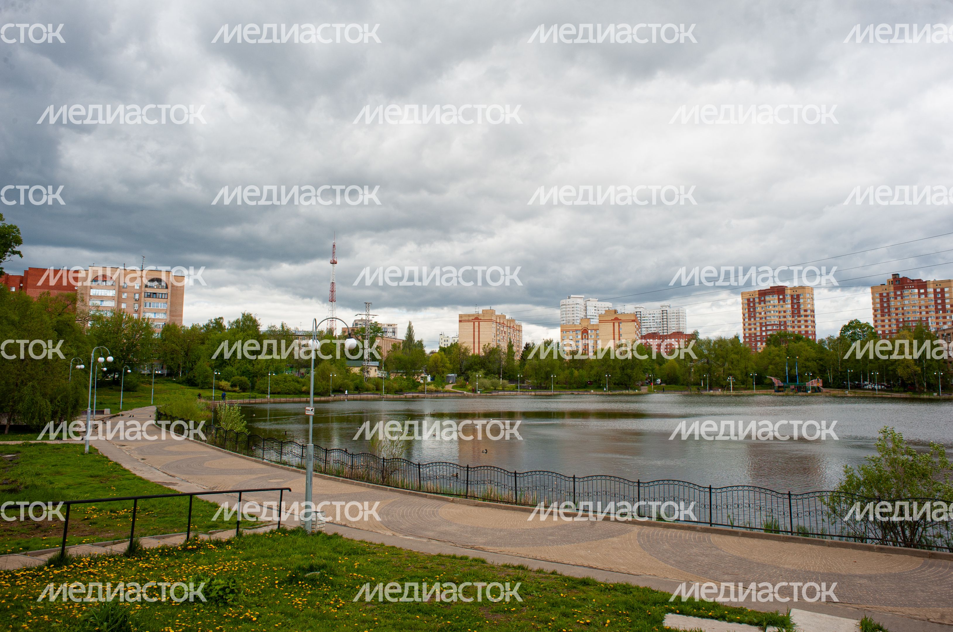Весенние виды города Пушкино