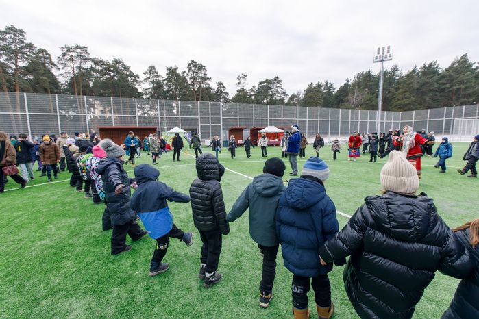 Спортивно-развлекательное мероприятие «Бегущие по снегу» в Кузьминском лесопарке в Котельниках